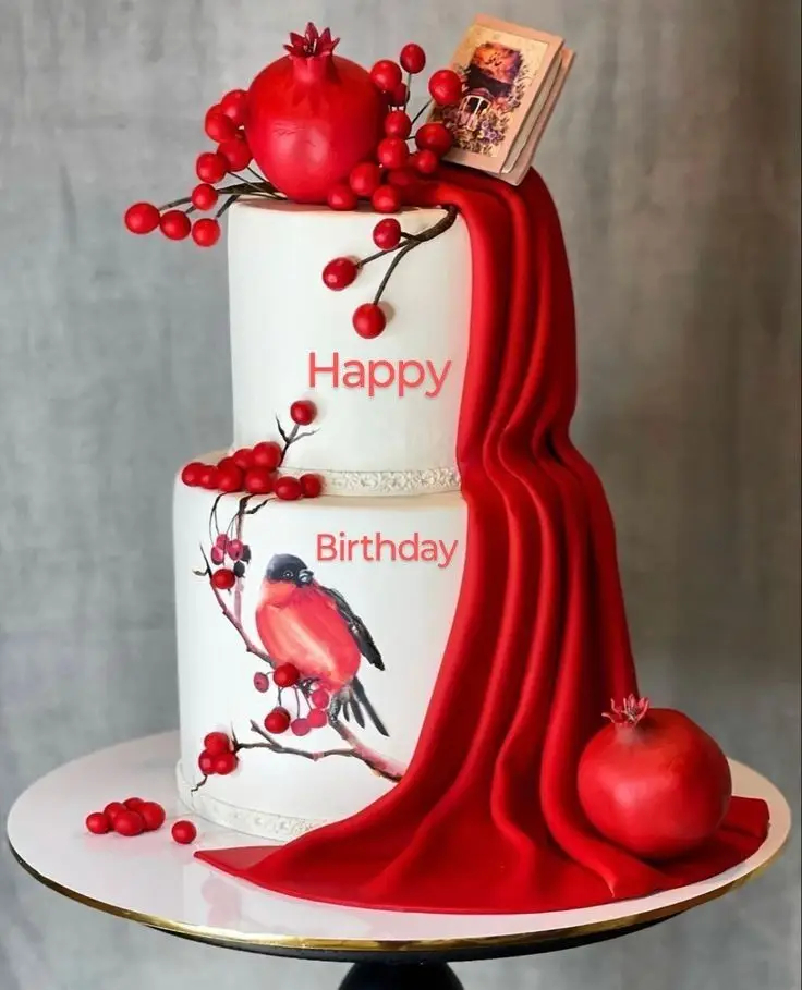 تزیین کیک شب یلدا برای مدرسه
