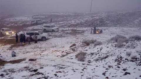 برف و یخ در عربستان سعودی