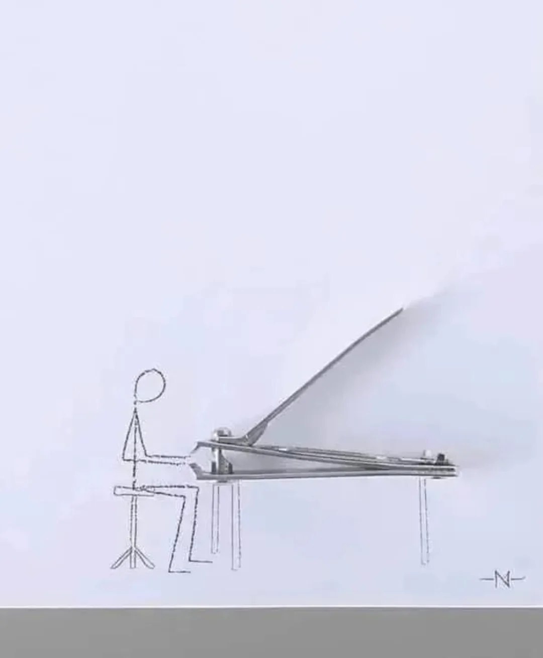 مجموعه‌ای از آثار هنری خلاقانه که در آن‌ها اشیای روزمره مانند گوش‌پاک‌کن، ماکارونی، قیچی، ناخن‌گیر، کلید، تاس و ایرپاد به صورت هوشمندانه در نقاشی‌های کارتونی ساده ادغام شده و تصاویری سه‌بُعدی و طنزآلود خلق کرده‌اند.
