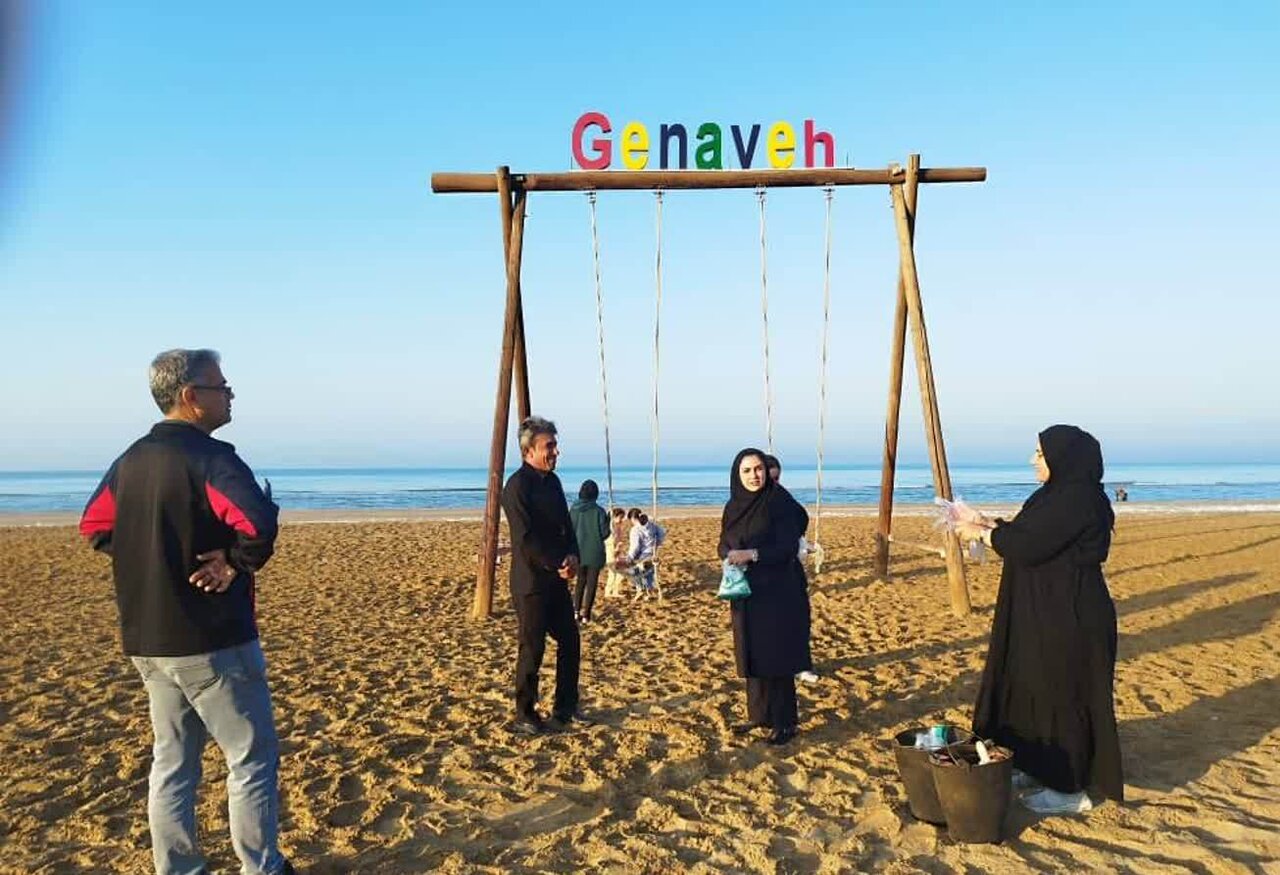 ساحل گناوه پاکسازی شد