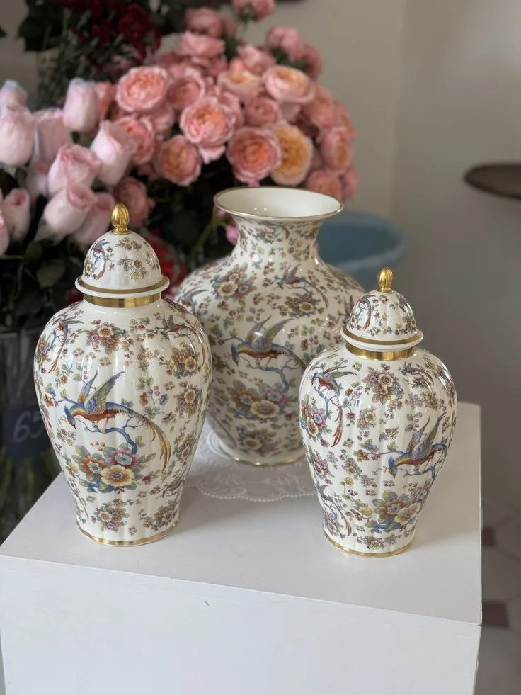 ظروف دکوری سفالی رنگی و طرح دار