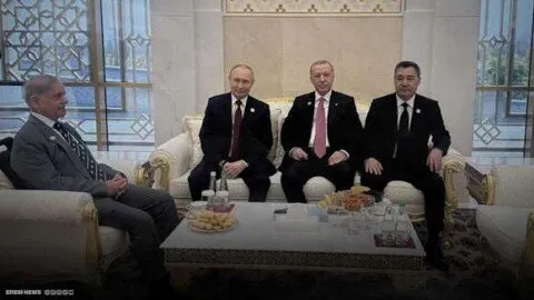 شهباز شریف در دیدار پوتین و اردوغان