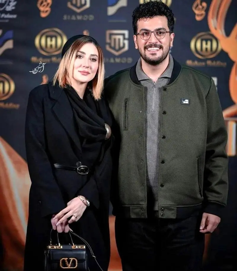 امیرحسین قیاسی و همسرش