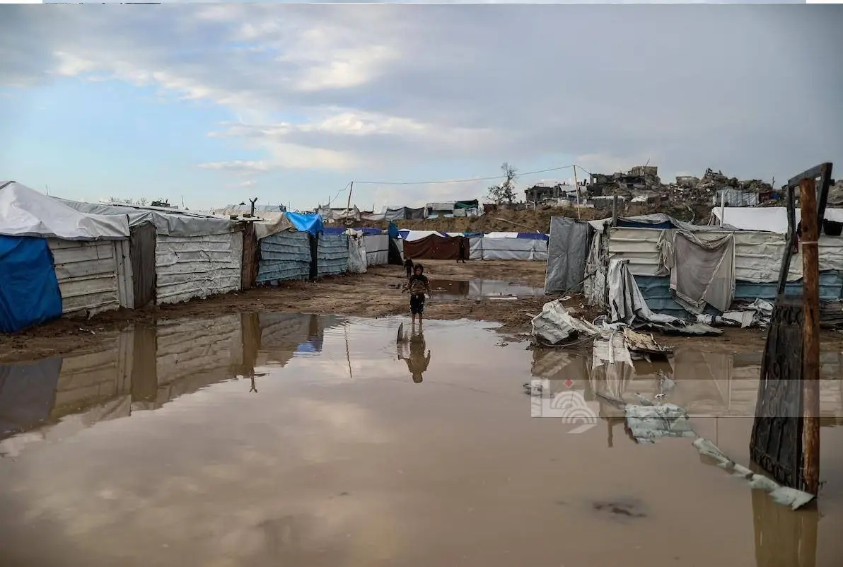 نوار غزه , کشور فلسطین , سیل , سیل زده , طوفان الاقصی , آوارگان , 