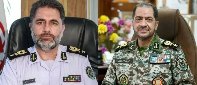 از راست: امیر سرتیپ علیرضا صباحی فرد و امیر سرتیپ علیرضا الهامی از راست: امیر سرتیپ علیرضا صباحی فرد و امیر سرتیپ علیرضا الهامی