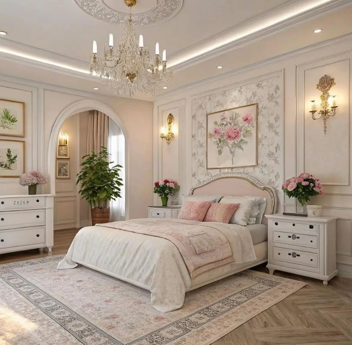 ناخ فرنچ رنگی