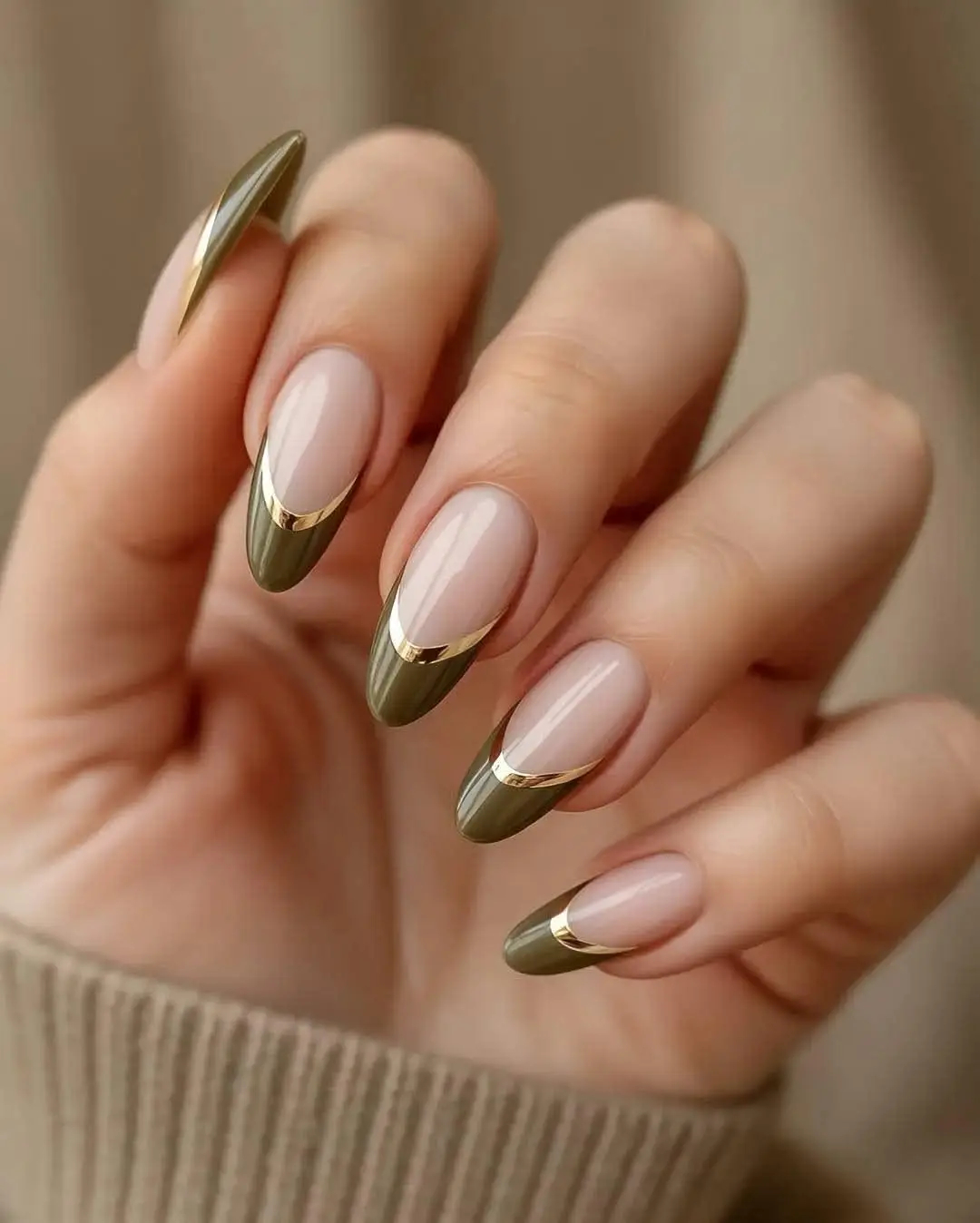 ناخ فرنچ رنگی