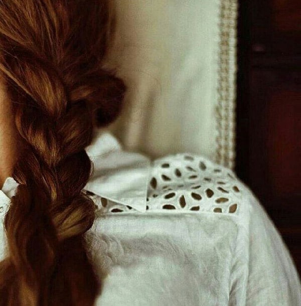 عکس پروفایل دخترانه شیک و باکلاس با موی بافته شده
