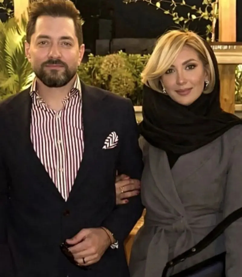 بهرام رادان و همسرش