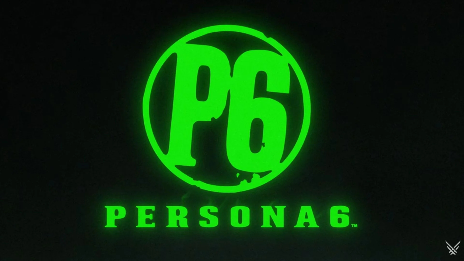Neon Green Circular Logo with a Stylized &aposa6' Inside &apospersona6' Text Below on a Dark Background